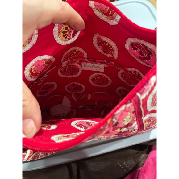 Vera Bradley red Paisley cloth purse - Picture 2 of 5